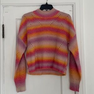 Rebecca Minkoff Rainbow Stripe Sweater